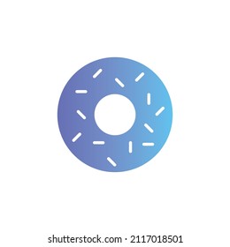Donut vector icon with gradient