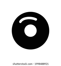 Donut vector icon, isolated on white background