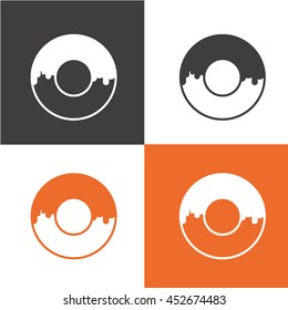 donut vector icon. sweetness