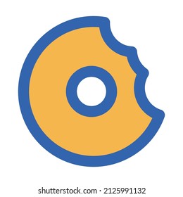 Donut Vector icon which is suitable for commercial work and easily modify or edit it

