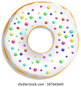 donut, vector illustration