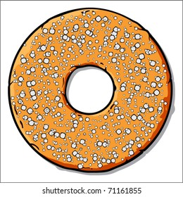 Donut vector illustration.