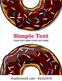 Donut vector illustration.