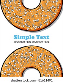 Donut vector illustration.