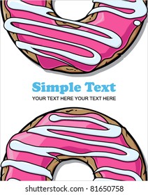 Donut vector illustration.