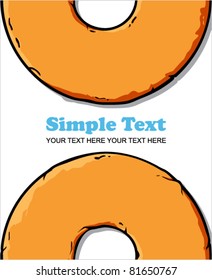 Donut vector illustration.