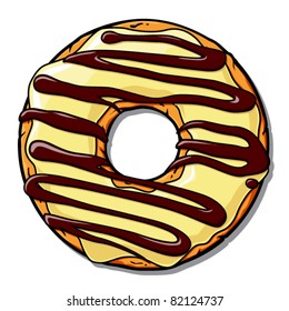 Donut vector illustration.