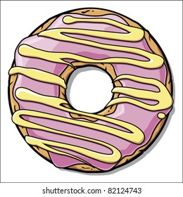 Donut vector illustration.