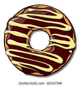 Donut vector illustration.