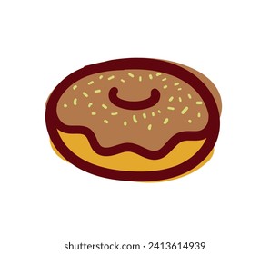 Dibujo vectorial de diseño plano aislado de color