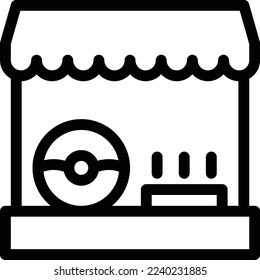 donut Vector illustration on a transparent background. Premium quality symmbols. Thin line vector icons for concept and graphic design.