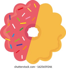 Donut vector illustration . Sweets, and desserts