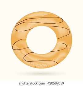 Donut vector illustration.Donut icon.