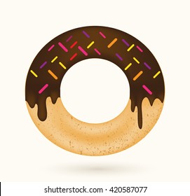 Donut vector illustration.Donut icon.