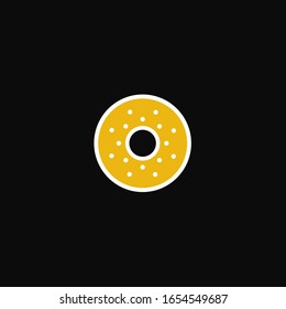 Donut vector image for web and design