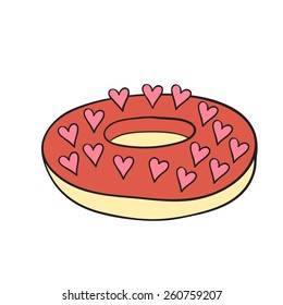 Donut vector isolated