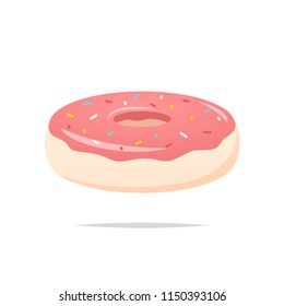 Donut vector isolated illustration