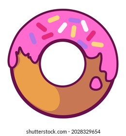 donut vector is a look like delicious food