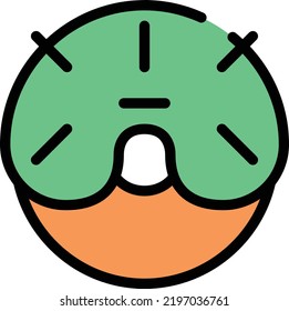Donut, Vektorgrafik auf weißem Hintergrund. isoliertes Vektorsymbol
