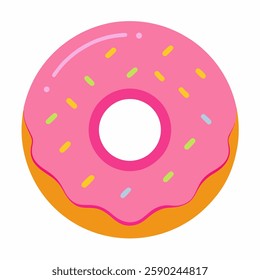 donut vector on white background 