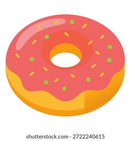 Vetor de rosca sobre fundo branco