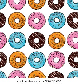 donut vector pattern