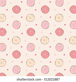Donut vector pattern
