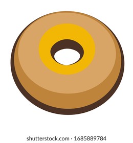 Donut vector set isolated . Donut collection. Sweet sugar icing donuts. 