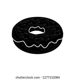 donut vector silhouette