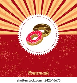 donut vintage template
