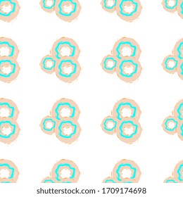 Donut wallpaper, illustration, vector on white background.