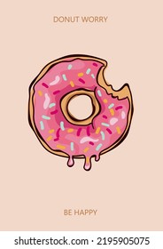 Afiche de donut, afiche imprimible para tu hogar