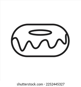 the donute icon vector.EPS 10.