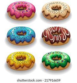 Donuts 6 Flavours Set