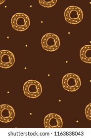  Сhocolate donuts background