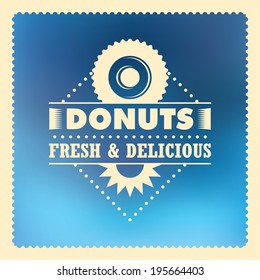 Donuts background design. Vector illustration.