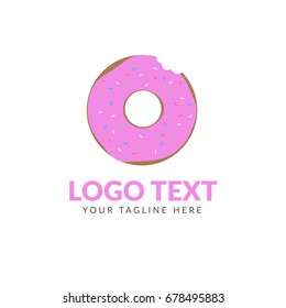 Donuts brand. Abstract logo and icon vector illustration
