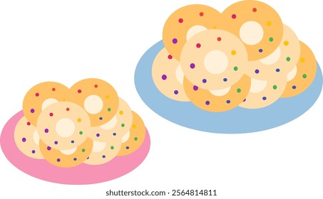 Donuts clipart drawing illustration design 