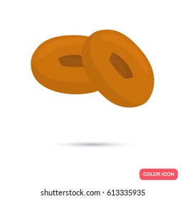 Donuts color flat icon for web and mobile design