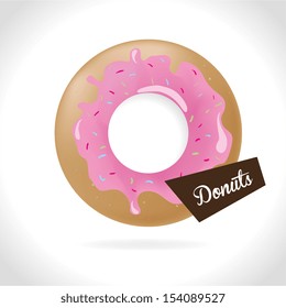 donuts design over gray background vector illustration donuts design over gray background vector illustration