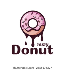 Donuts in different colors Vector