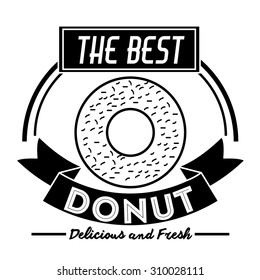 Donuts digital design, vector illustration eps 10