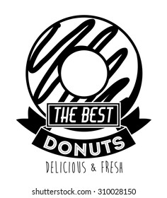 Donuts digital design, vector illustration eps 10