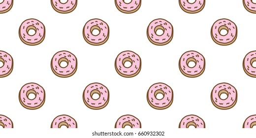 Donuts doodle vector Seamless Pattern background wallpaper