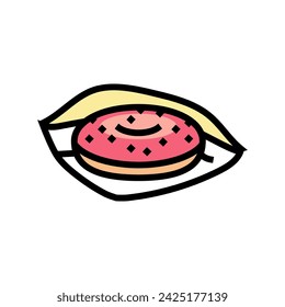 donuts fast food color icon vector. donuts fast food sign. isolated symbol illustration