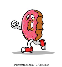donuts flee, do not want to be eaten
