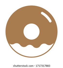 donuts food icon isolated vector