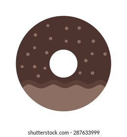 Donuts, food, sprinkles icon vector image. Can also be used for sweets and confectionery. Suitable for use on web apps, mobile apps and print media.