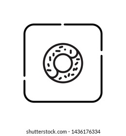 Donuts, food symbol vector icon
