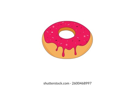 Donuts food vector illustration for use.